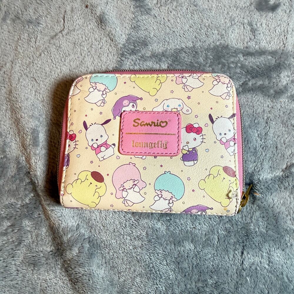 Loungefly Sanrio Hello Kitty Friends Zip Around Wallet Card Holder Kawaii